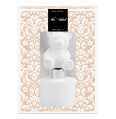 China Home Deco Gypsum Bear Shaped Orange Box Aroma Diffuser for sale