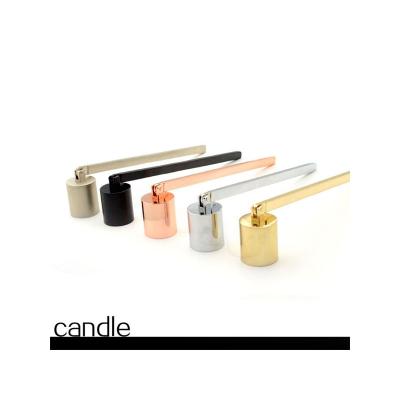 China Customized Wholesale Scented Stainless Steel Long Candle Wick Handle Candle Extinguisher for sale