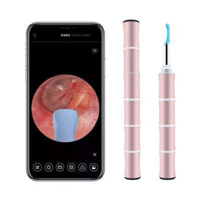 China Electric Earwax Remover Harvester Tuya App 45 Minute Visual Ear Cleaner with Camera Otoscope with LED Light for sale