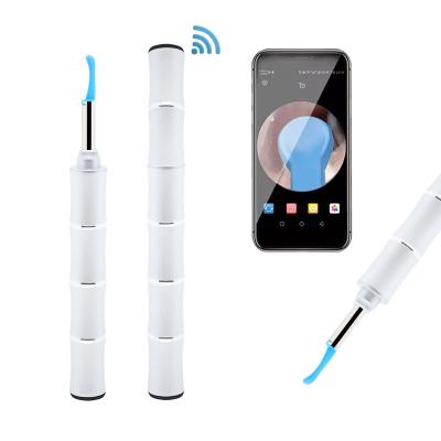 China 45 Minutes Tuya App Digital Silicone Ear Cleaner 360 Video Wireless Ear Cleaner Ear Cleaner for sale