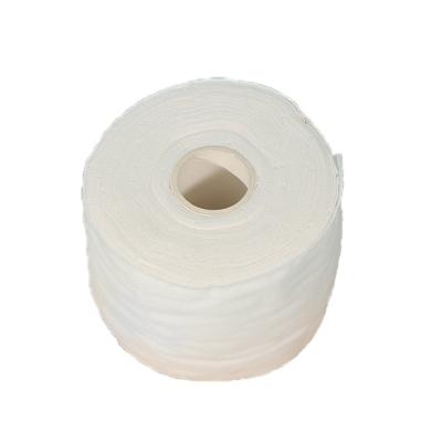 China Sustainable Hot Selling White Polyester Nonwoven Fabrics Roll Spunlace Nonwoven Cleaning Cloth for sale