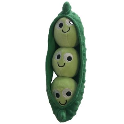 China New Chinese Listing Plush Pea Toy Pet Rope Toy Plush Pea Toy Supply Pet Products New for sale