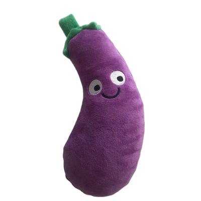 China Wholesale Carrot Plush Toy Made in Eggplant Toy Pet Squeak Toys Plush Pet Products from China for sale