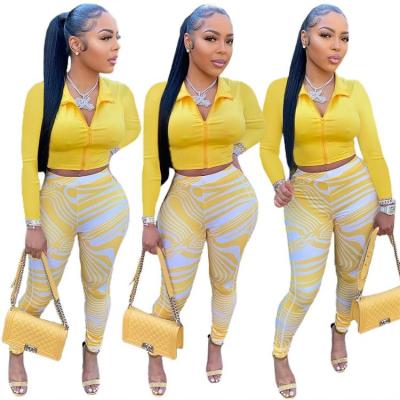 China Best Design Breathable Patchwork Zipper Jacket And Pants Women 2 Piece Set 2022 Autumn Long Sleeves Women Two Piece Tracksuits for sale