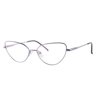 China Optical Frame 97106 Cateye Metal Optical Glass Elegant Frames For Women for sale