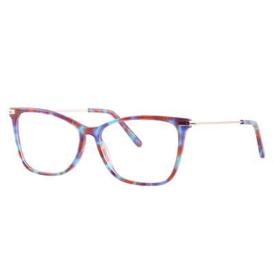 China 2052 Optical Frames Acetate Cat Eye Glasses Frames For Woman for sale