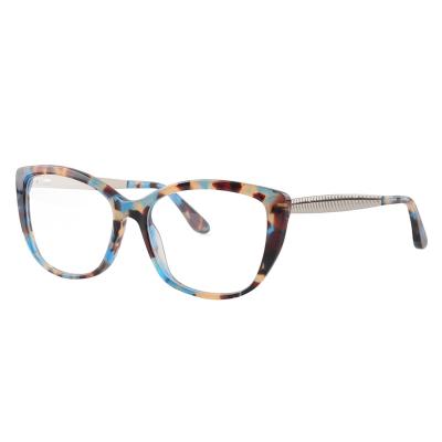 China Optical Frames 2645 Fashion Cat Eye Acetate Optical Glasses Frames For Women for sale