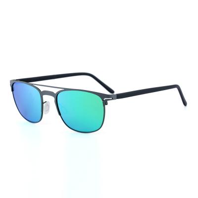 China Fashion sunglasses GS17MD622 double bridge uv400 women men polarized sunglasses for sale