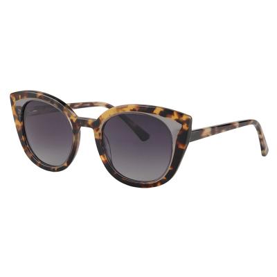 China S321 2019 Fashion Sunglasses Retro Fashion Acetate Cat Eye Women Polarized Sunglasses for sale