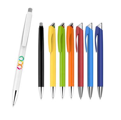 China New Name Pen Blank Logo Stylus Promotional Pens Premium Stylish Custom Plastic Tip White Pen Heat Press for sale