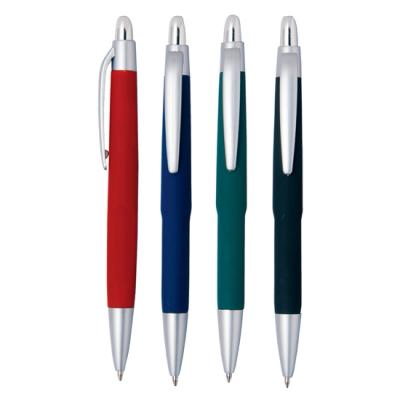 China Promotional Pen Good Quality Best Selling Pen Plastic Soft Touch Rubber Coated Rubber Coated Pen for sale