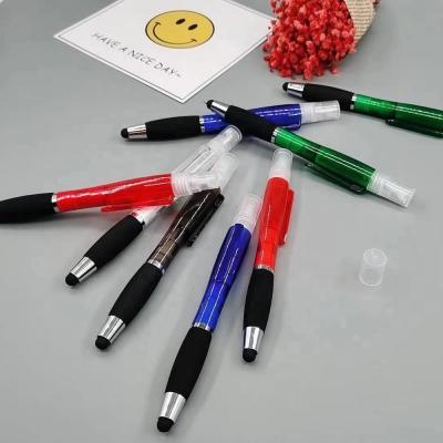 China Supplier Promotional Multi Tool China Pen New Customized Customized Logo 3 in 1 Spray Bottle Perfume Touch Screen Pen Stylus Pens for sale