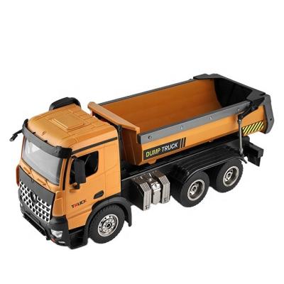 China 280 Strong Magnetic Carbon Brush Motor Wltoys 1:14 2.4ghz High Proportion Simulation Radio Control Dirt Dump Truck Model Toys 2021 New 10KM/H WL RC Car Model Toys for sale