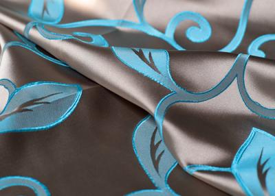 China Home Textile Jacquard Woven Fabric / Teal Jacquard Fabric Blackout for sale