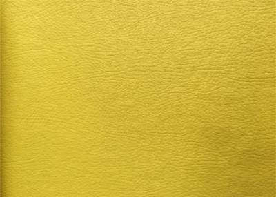 China Furniture Yellow PVC Vinyl Fabric Synthetic Leather Breathability for sale