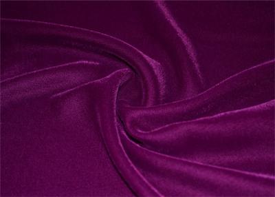 China Purple 100% Polyester Micro Velvet Fabric Blackout Plain Woven for sale