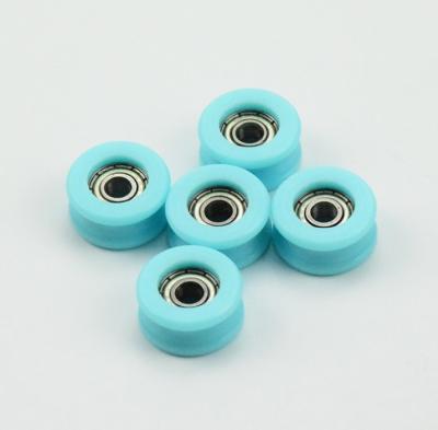 China Hotels Nylon Pulley Wheels With Bearings Small U Groove Nylon Wheel Pulley Wheel for sale