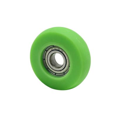 China Hotels Rubber Sealed Pulley Bearing Plastic Coated 695 POM Nylon Sliding Door Roller Bearing for sale