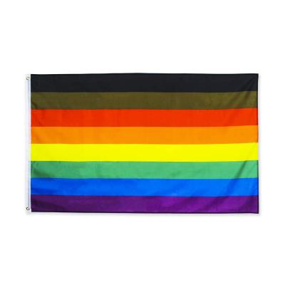 China Health Care Institutes Custom Design 3x5ft Polyester National LGBT Flag Rainbow Lesbian Gay Pride Flags for sale