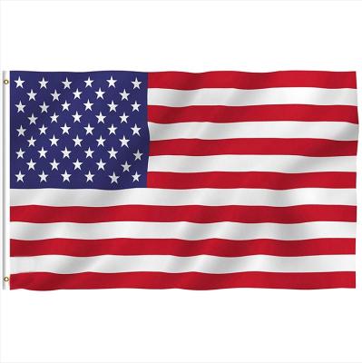 China Custom Wholesale Blue White Red Line Hand American Flag Health Care Institutes 3x5 Feet Polyester Country Flags American Flag for sale