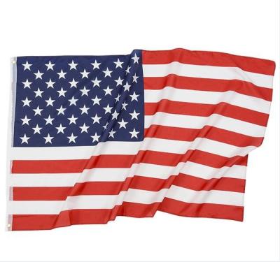 China Healthcare Institutes Online Custom Size 3x5ft 100% Polyester Screens Printing USA American Flag for sale