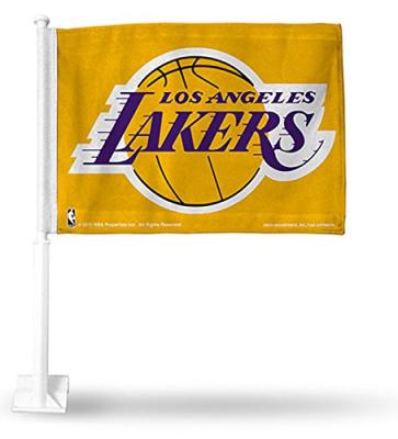 China Health Care Institute Custom NBA Flag 3x5ft Low Price Polyester Belt Clip Lakers Flag Car Flag for sale