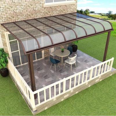 China Easily Assembled Aluminum Building Garden Canopy Polycarbonate Roof Patio Cover Canopy Outdoor Tents for sale