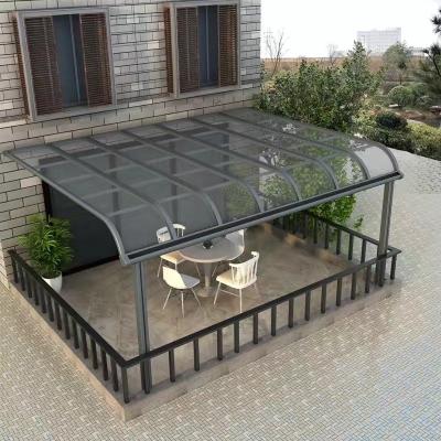 China Outdoor Anti-UV Polycarbonate Roof With Aluminum Water Pipe Tent Awnings Tent Patio Covers for sale