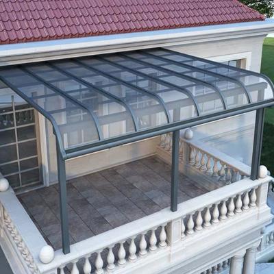 China Aluminum Canopy Canopy Tent Polycarbonate Structure Garden Shed Patio Cover Deck Roof Tent Rain Windproof for sale