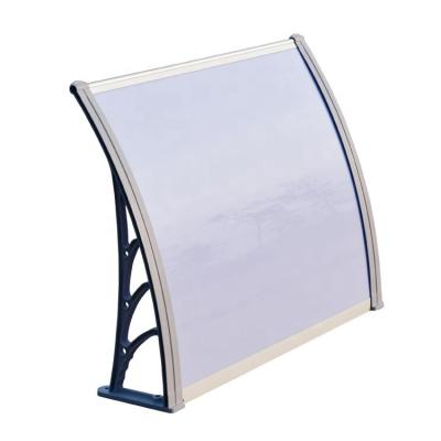 China Anti-UV Easy Use Door Awning Window Canopy Multiple Sizes Aluminum Frame Rain Cover DIY Door Awning for sale