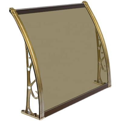 China DIY Canopy Anti-UV Durable Polycarbonate Window Shade Door Shade Balcony Tent Rain Cover Shelther Aluminum Door Tent for sale