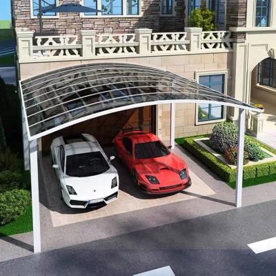 China Waterproof UV-Resistance Fireproof Outdoor Aluminum Car Garage Easy Install Parking Lots All Season Aluminum Car Garages Parking Lot for sale