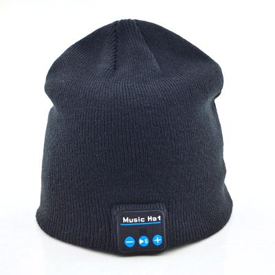 China COMMON Bluetooth Custom Knit Hat Embroidered Logo Beanie Winter Hat for sale