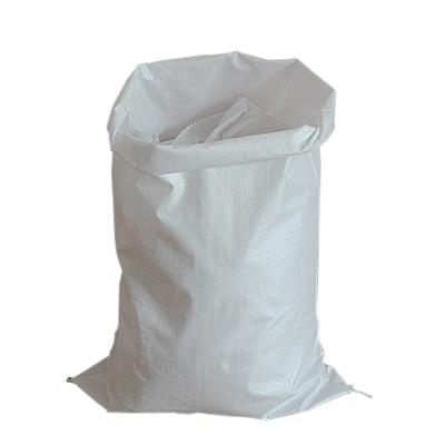 China Recyclable white pp woven bag/factory direct sales bag for rice/flour/food/wheat 40KG/50KG for sale