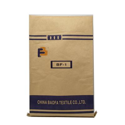 China Recyclable Kraft Paper PP Woven Empty Flour Sack 25kg Flour Sack With Liner for sale