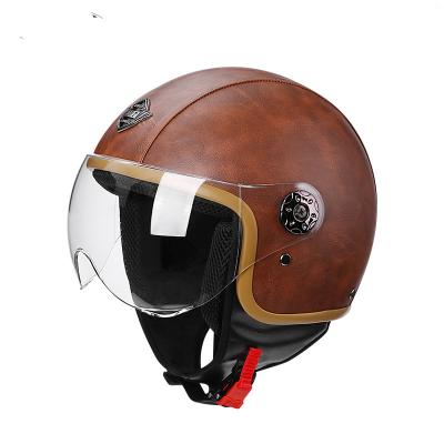 China High Security Motorcycle Safety Helmet Riding Men's And Women's Retro Half Helmet Personalized Helmet for sale