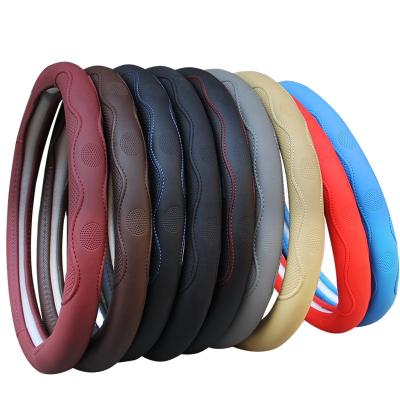 China New Fashion Sports Luxury 3-Spoke Wheel Around Comfortable And Stylish Car D Shaped Steering Wheel Cover for sale