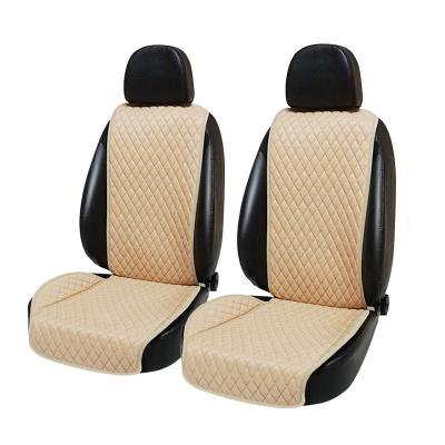 China Luxury Car Seat Cushion Partially Enclosed Four Season Universal Cloth Car Seat Cover Canvas Cushion for sale