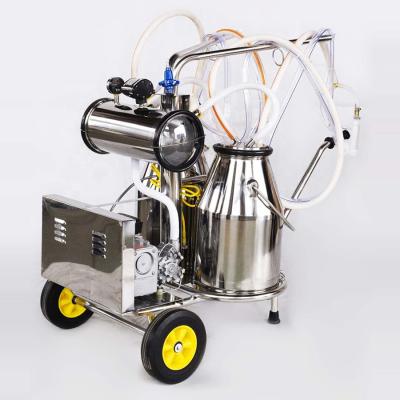 China Dairy Farm Agricultural Hot Sale Two Buckets Pulsator Electric Mobile Goat Milking Machines For Sale JF-H002A for sale