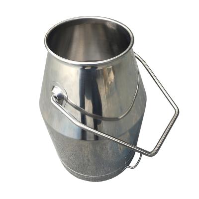 China 25L stainless steel shiny milking bucket for milking machine for sale