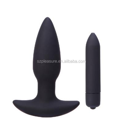 China Anal Vibrating Silicone Toy Butt Tingler 10 Function Butt Plug Vibrator for Men and Women for sale