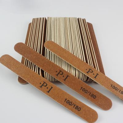 China Nail Care Factory Produces Customized Wooden Disposable Nail File for sale