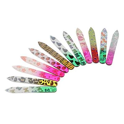 China Custom Printed Salon Fast Delivery 100/180 Crystal Disposable Nail File for sale