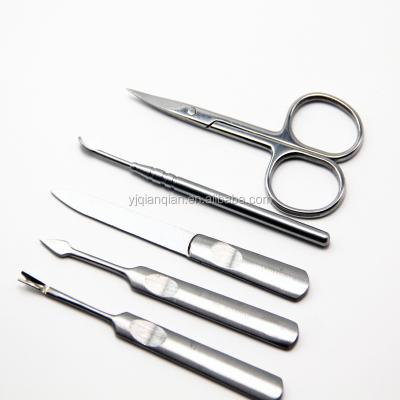 China Remove Dead Peel Hot Metal Cuticle Nail Pusher With Printed Logo for sale