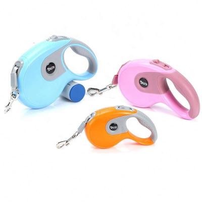 China Sustainable Wholesale Plastic Pet Automatic Retractable Waste Bag Multifunctional Pet Leash for sale