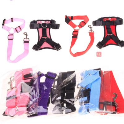 China Custom Reflective Luxury Leashes Mesh Chest Dog Harness Set Breathable Adjustable Hot Sale Pet Pet Leashes Wholesale for sale