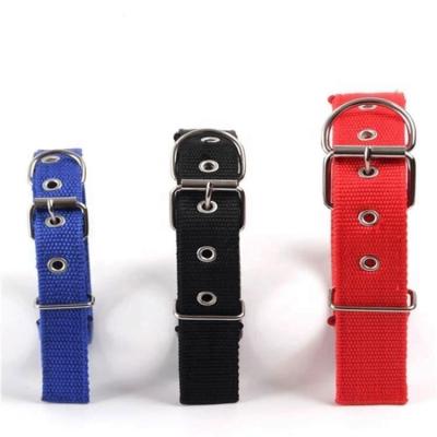 China Wholesale Amazon Lights Factory Wear Nylon Foam Sponge Traction Alloy Adjustable Dog Collar for sale