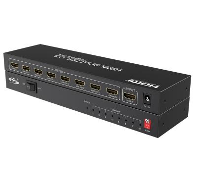 Китай Downscales 4K to 1080P 8 Ports HDMI splitter 4K 60Hz 1080P 60Hz 18G HDR HDMI 2.0 HDCP 2.3 продается