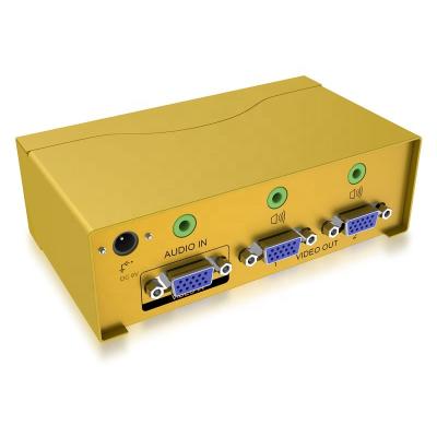 Κίνα Factory price 2 port VGA splitter 1 in 2 out with audio output 600MHz προς πώληση