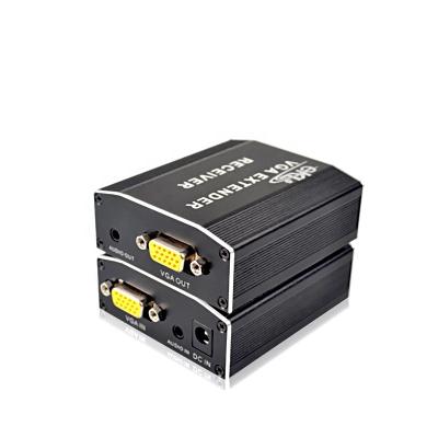 中国 RJ45 VGA Extender 100 Meter Via VGA Splitter Extender CAT5/5E/6 Cable With Audio 販売のため